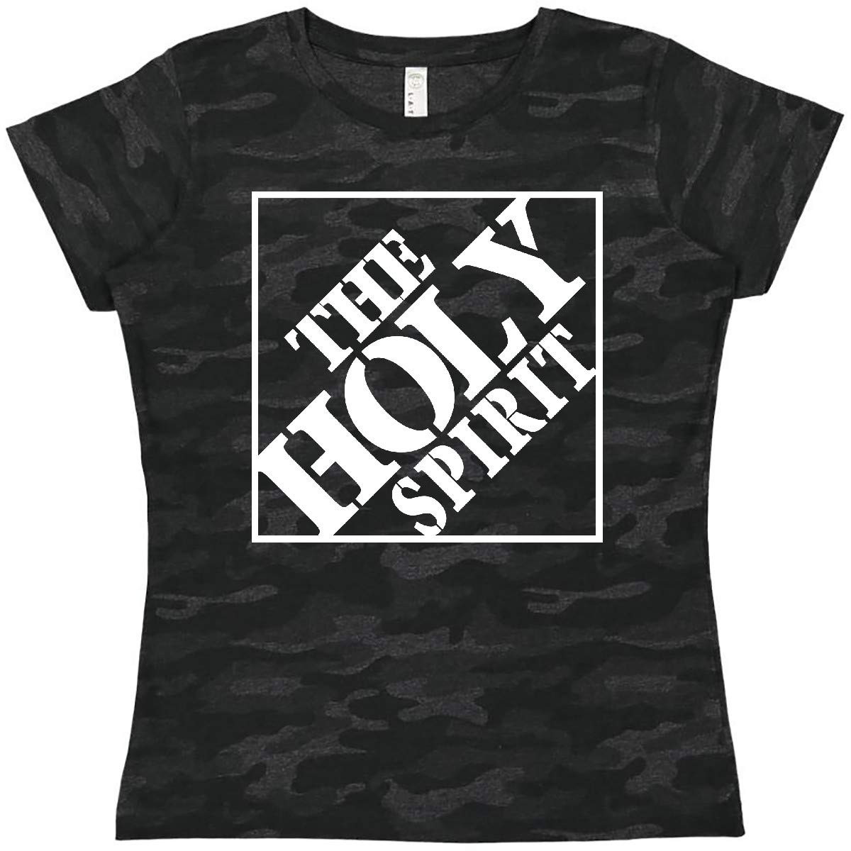 Inktastic The Holy Spirit Christian Women's T-Shirt - Religious Faith Apparel for Church, Bible Study & Everyday Wear - Comfortable Christian Tee for Women
