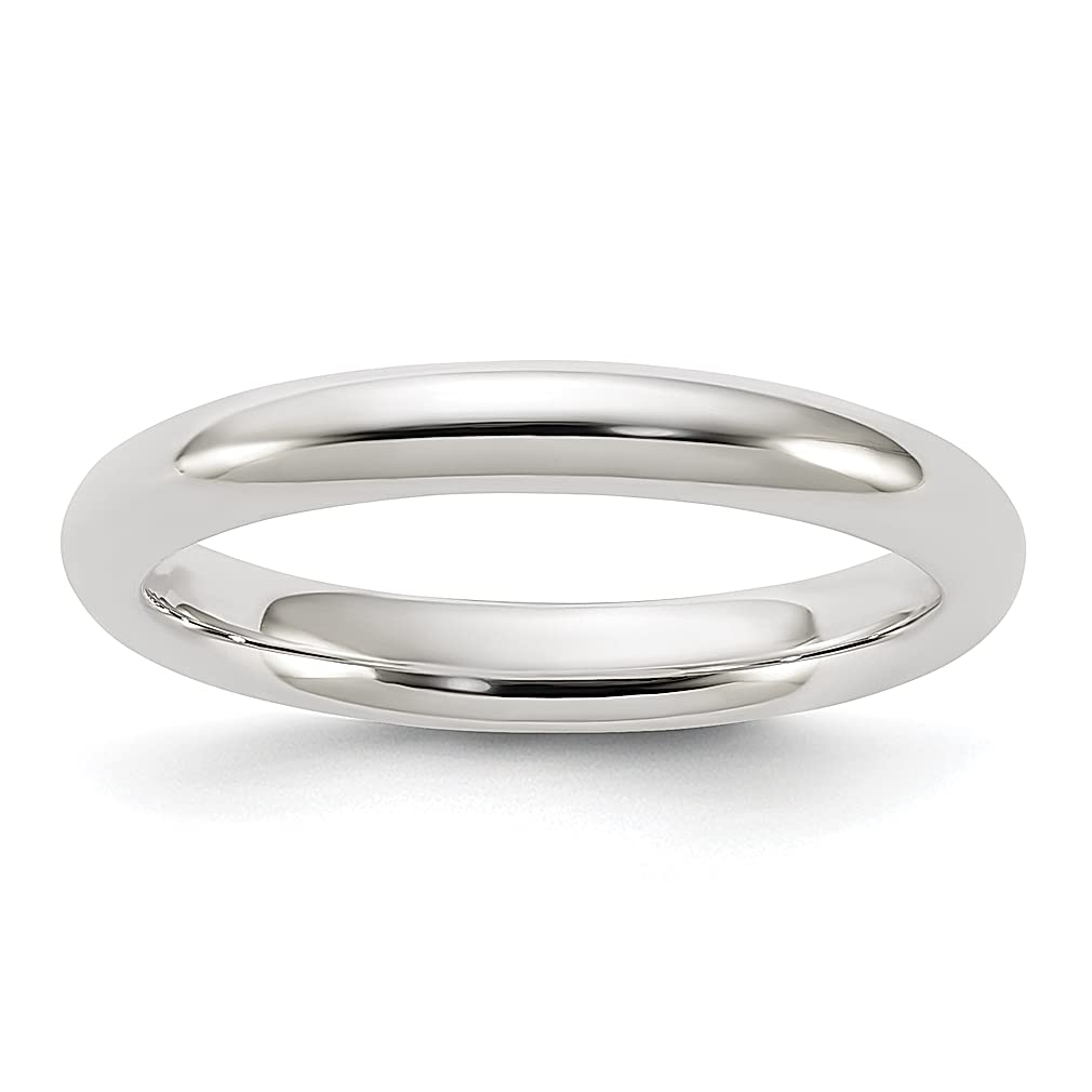 925 Sterling Silver 3mm Comfort Fit Size 4 Wedding Ring Band - Classic Domed Fine Jewelry for Women - Perfect Gift for Her - Ideal for Anniversaries, Engagements & Everyday Wear