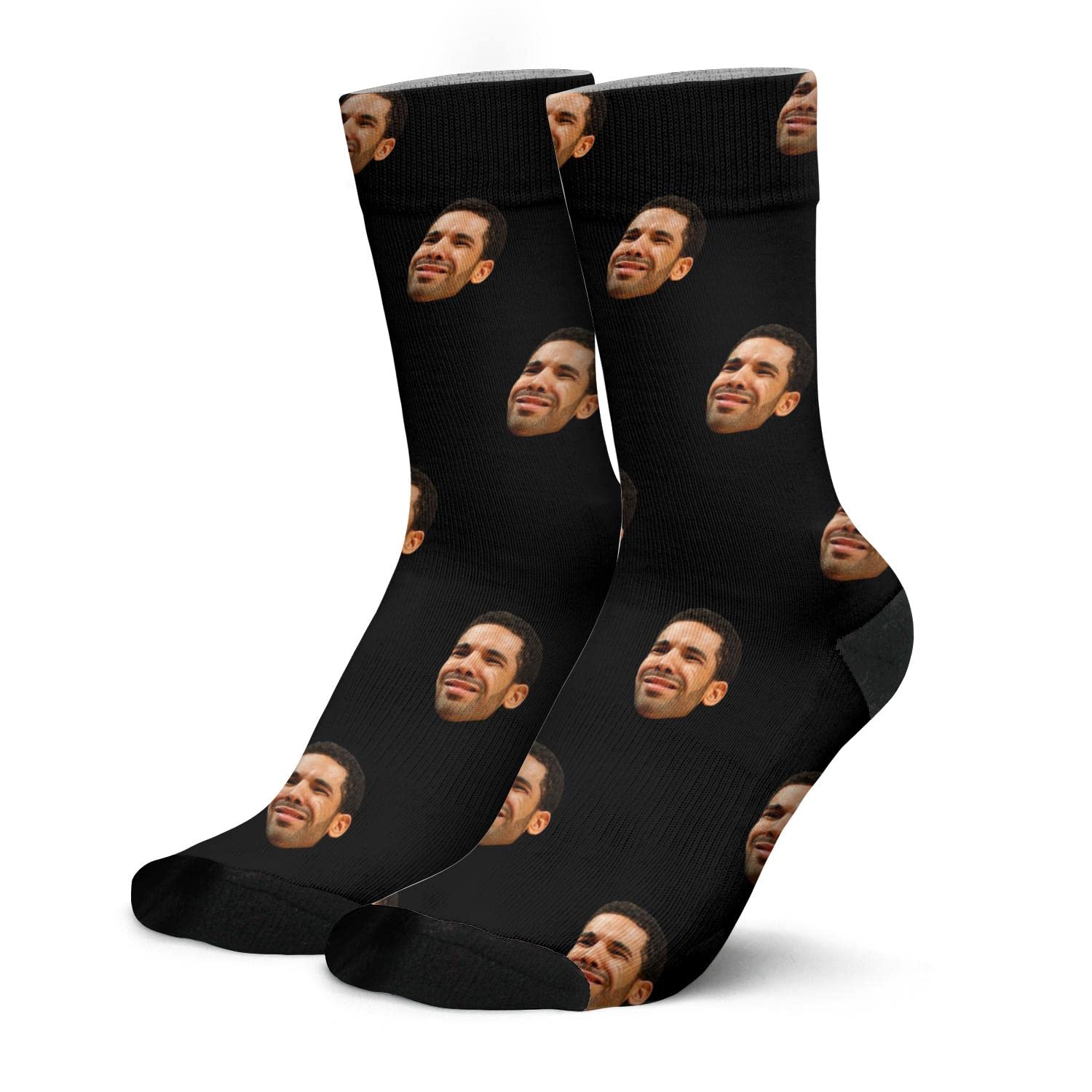 Custom Photo Socks with Faces - Personalized Socks for Men & Women with Dad, Mom, Dog, Cat, Child or Pet Pictures - Perfect Gift for Birthdays, Anniversaries & Family Occasions