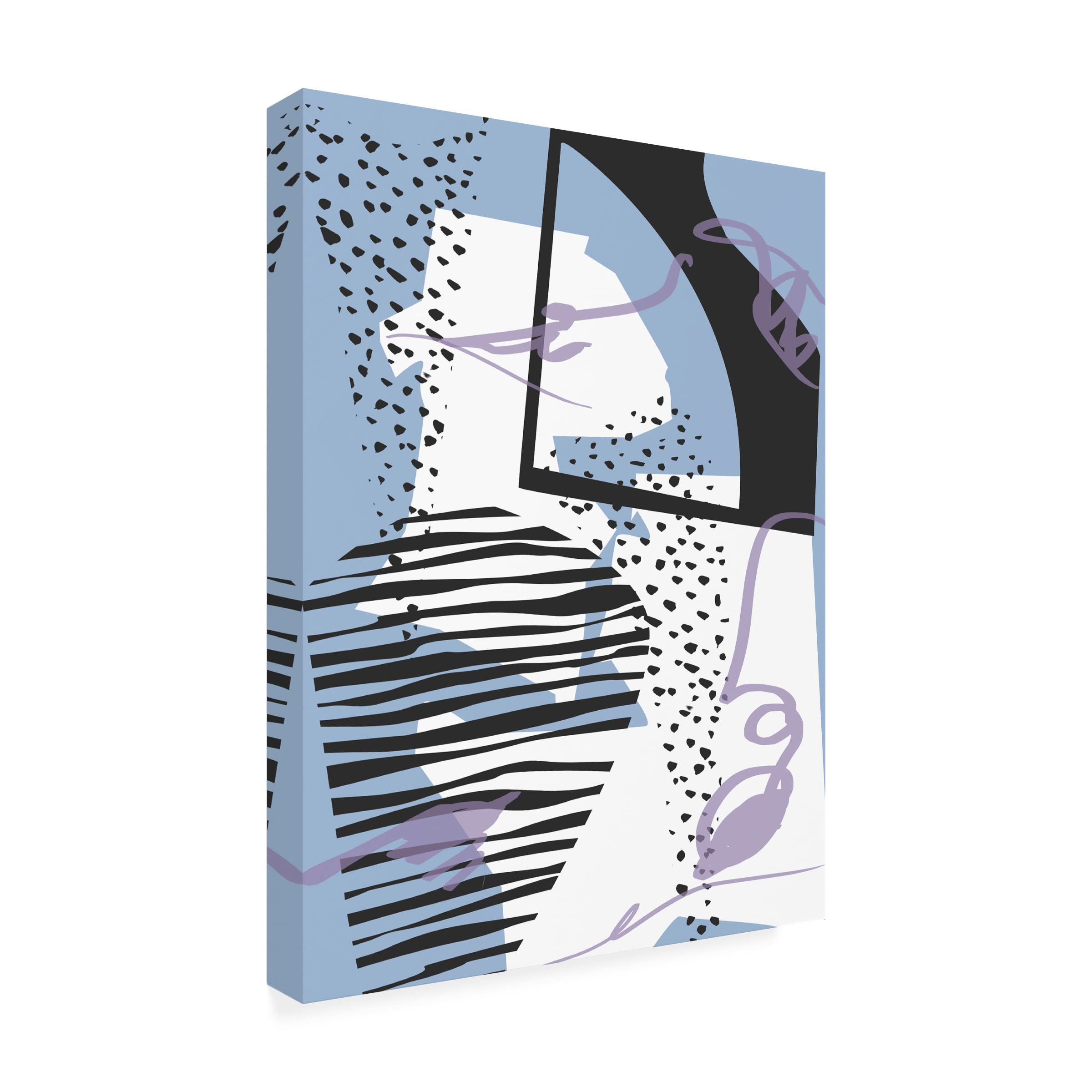 Melissa Wang 'Sounds of the Ocean I' Canvas Wall Art - Handmade Coastal Beach Painting for Living Room & Bedroom Decor
