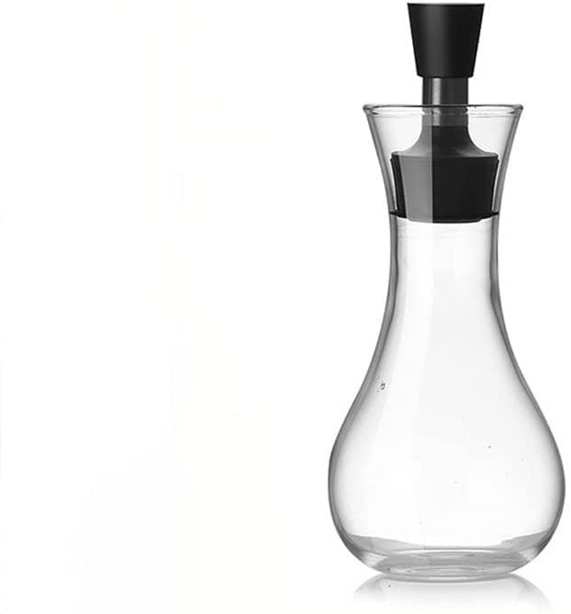 Premium Borosilicate Glass Oil Dispenser Bottle - 250ml Leak-Proof Kitchen Oil & Vinegar Cruet with Drip-Free Spout (Transparent) - Perfect for Cooking, Salad Dressing & Baking Needs