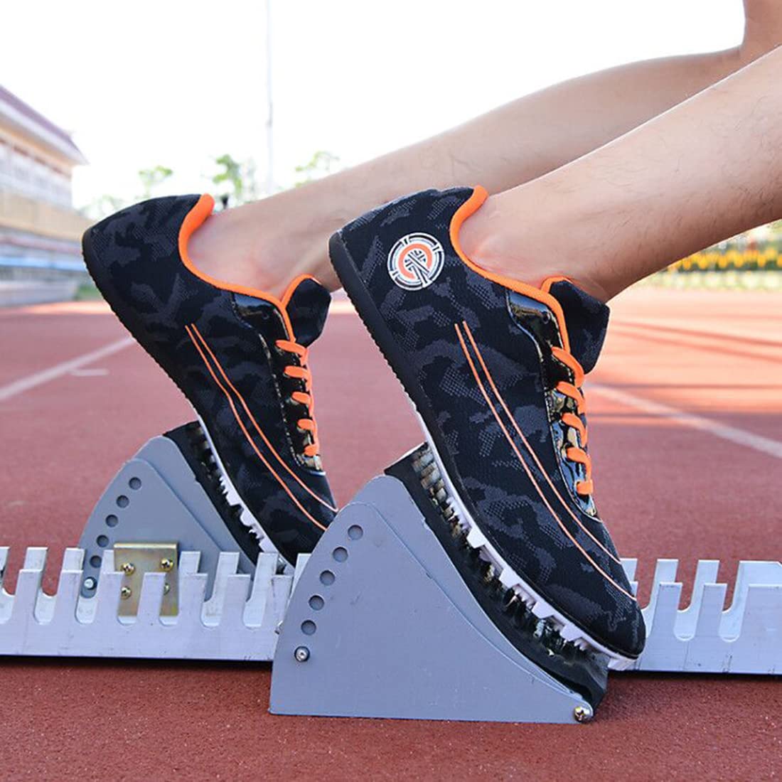 Men's Spiked Track & Field Shoes - Professional Sprint Running & Jumping Training Sneakers for Youth & Adults | Lightweight Athletic Shoes for Racing, Training & Competition