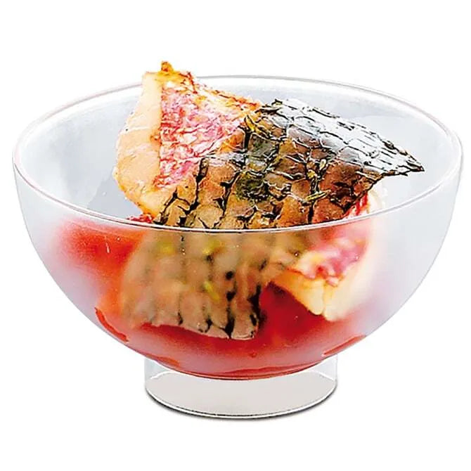 Comatec Sferik Mini Bowl Frosted - 200 Pieces Set for Party, Wedding, Baby Shower & Home Decor