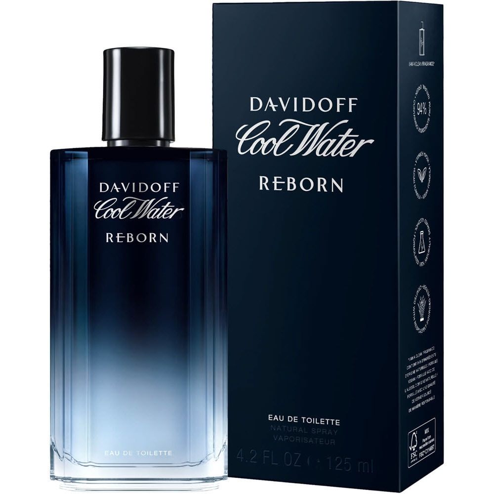 Cool Water Reborn Eau de Toilette for Men - 4.2 oz Fresh Aquatic Cologne | Long-Lasting Fragrance for Day & Night Wear | Perfect for Work, Date & Special Occasions