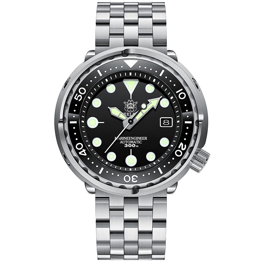 STEELDIVE 300M Pro Diver Watch - Automatic Mechanical Men's Wristwatch with Luminous & Ceramic Bezel for Professional Diving