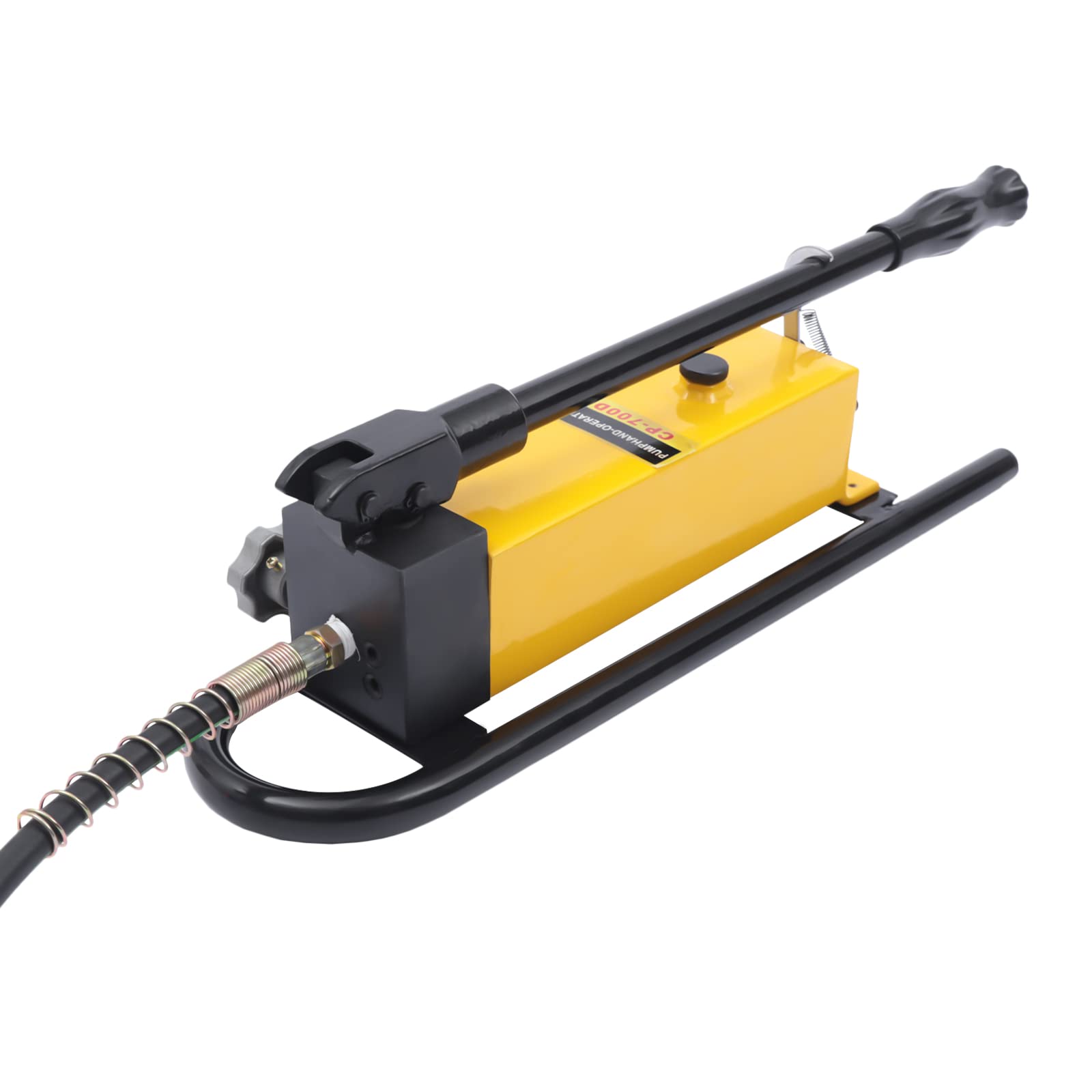 CP-700D Manual Hydraulic Hand Pump - 1500CC 70Mpa Single Acting with Reinforced Plunger & High-Pressure Hose | Ideal for Jacks, Presses & Hydraulic Tools | Heavy-Duty Industrial & Automotive Applications