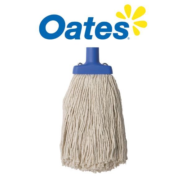 Oates Contractor 100% Cotton Mop Heads 250g to 600g - Heavy Duty Cleaning Mops for Commercial & Home Use - Ideal for Floors, Garages, and Workshops