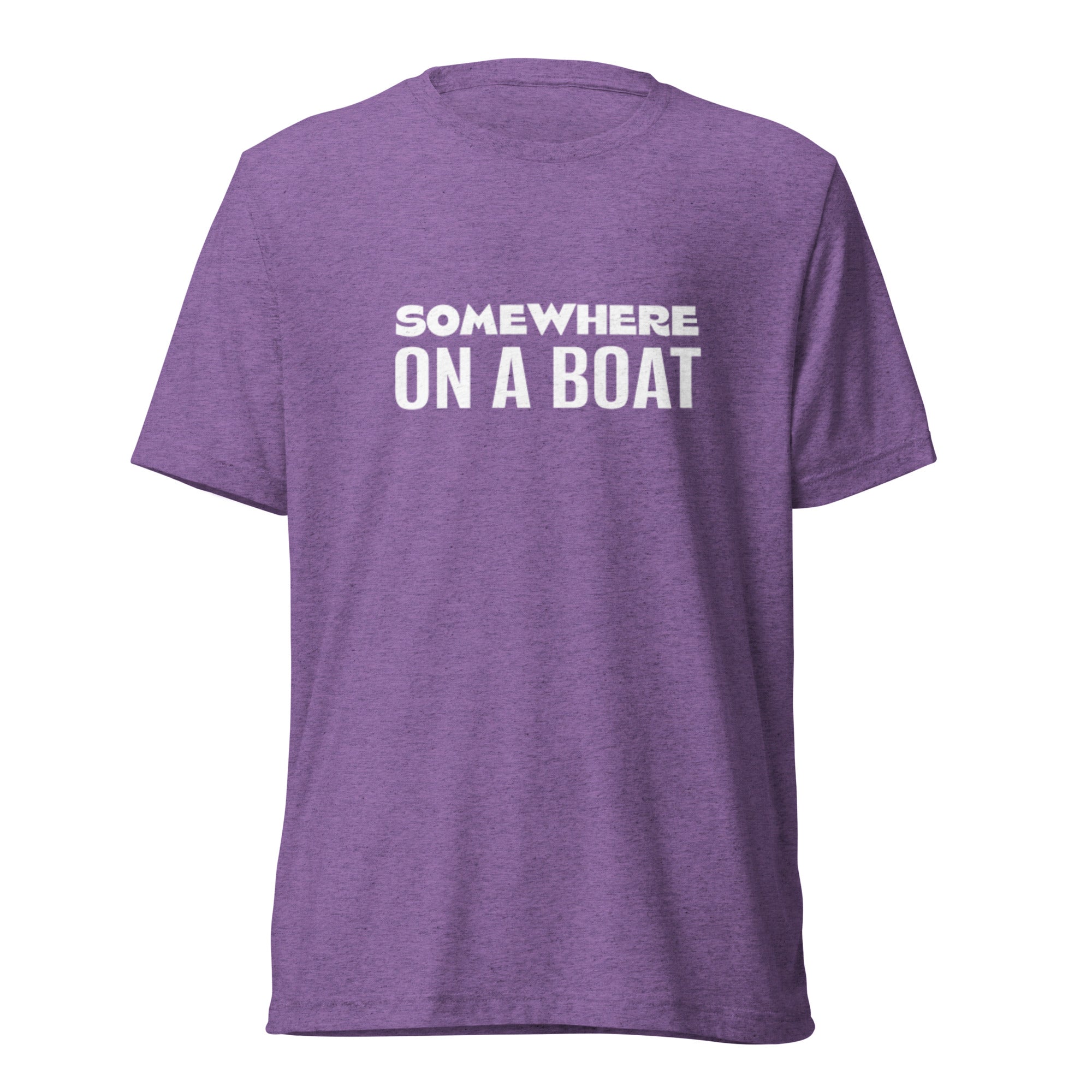 Bart's Water Sports Somewhere on a Boat Short Sleeve T-Shirt - Comfortable Casual Tee for Boating, Fishing & Outdoor Activities