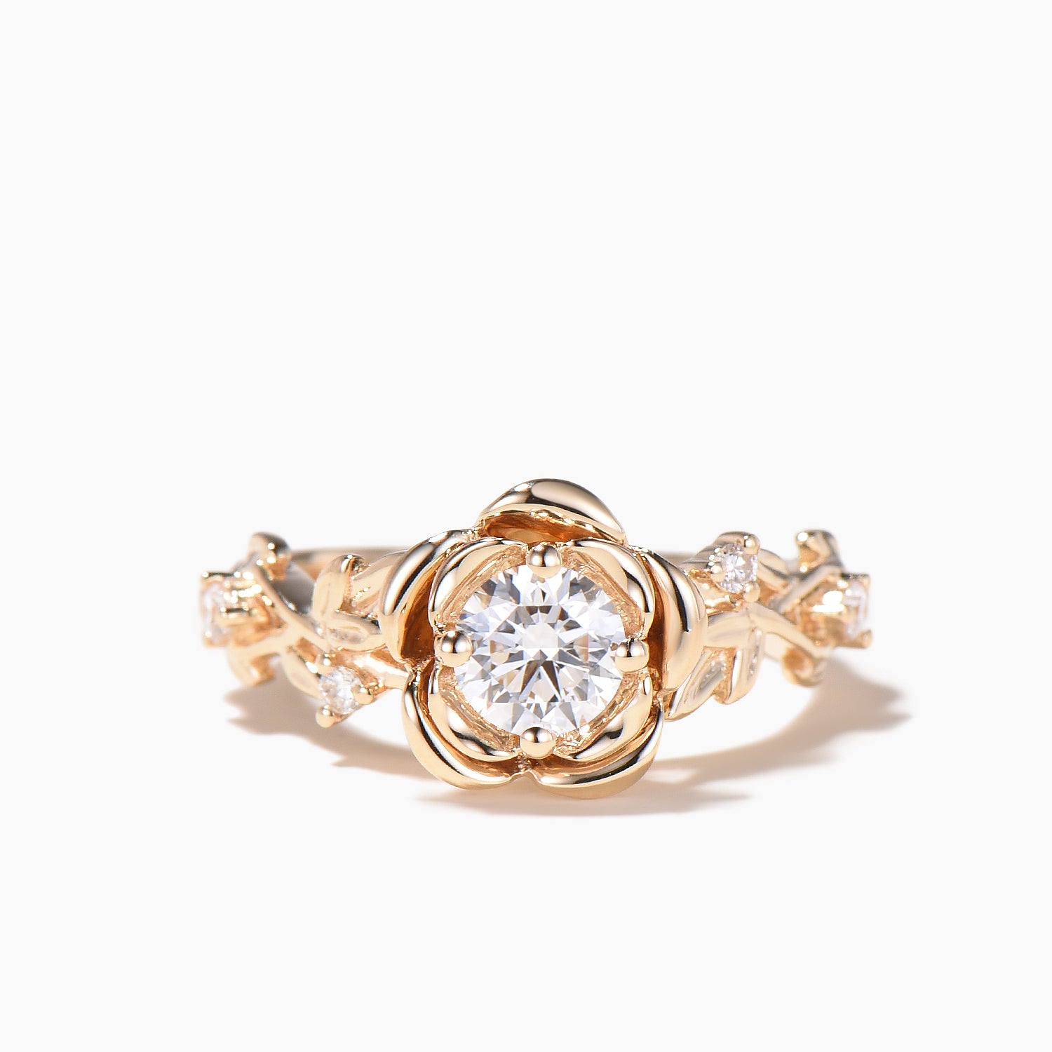14K Yellow Gold Round Lab Grown Diamond Wedding Ring with IGI Certificate - Elegant Bridal Jewelry for Engagement & Anniversary Gifts