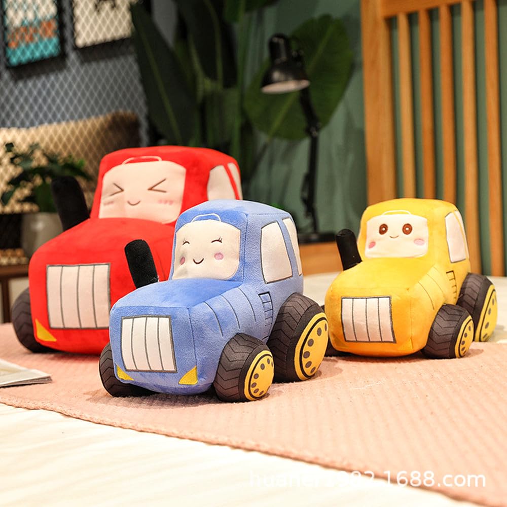Soft Plush Truck Pillow Toy - 12 Inch Blue Stuffed Car Doll for Boys & Kids | Cute Simulation Vehicle Gift for Bedroom Decor, Travel Companion & Playtime Fun