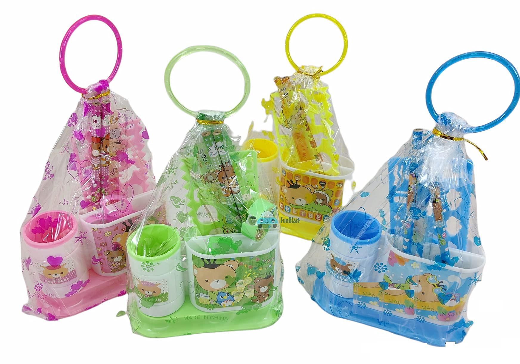 FunBlast Kids Stationery Kit - School Supplies Set for Boys & Girls, Perfect for Classroom, Homework & Art Projects - Green