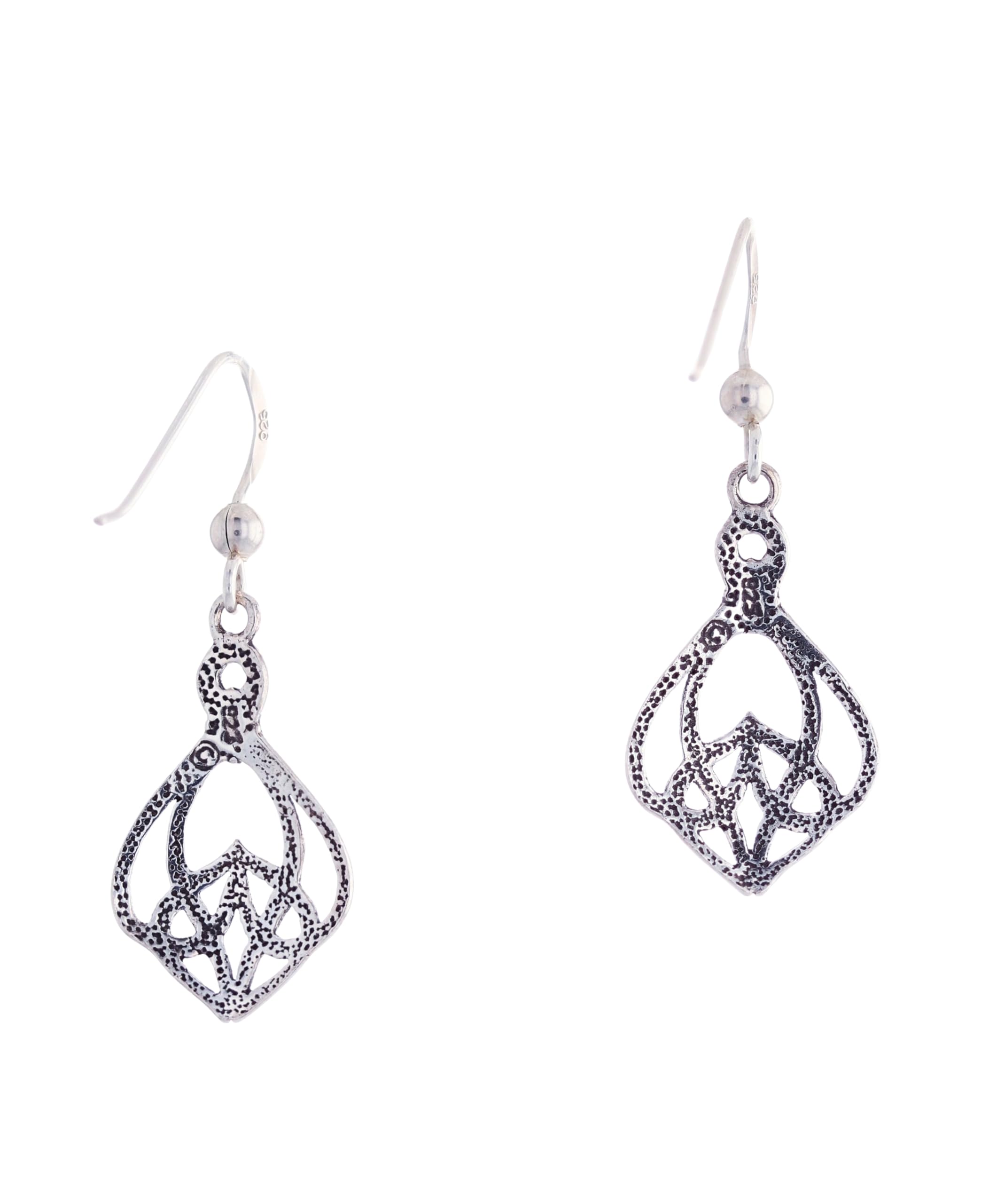 Celtic Knot Weave Irish Sterling Silver Dangle Earrings for Women - Elegant Celtic Jewelry for St. Patrick's Day, Weddings & Special Occasions