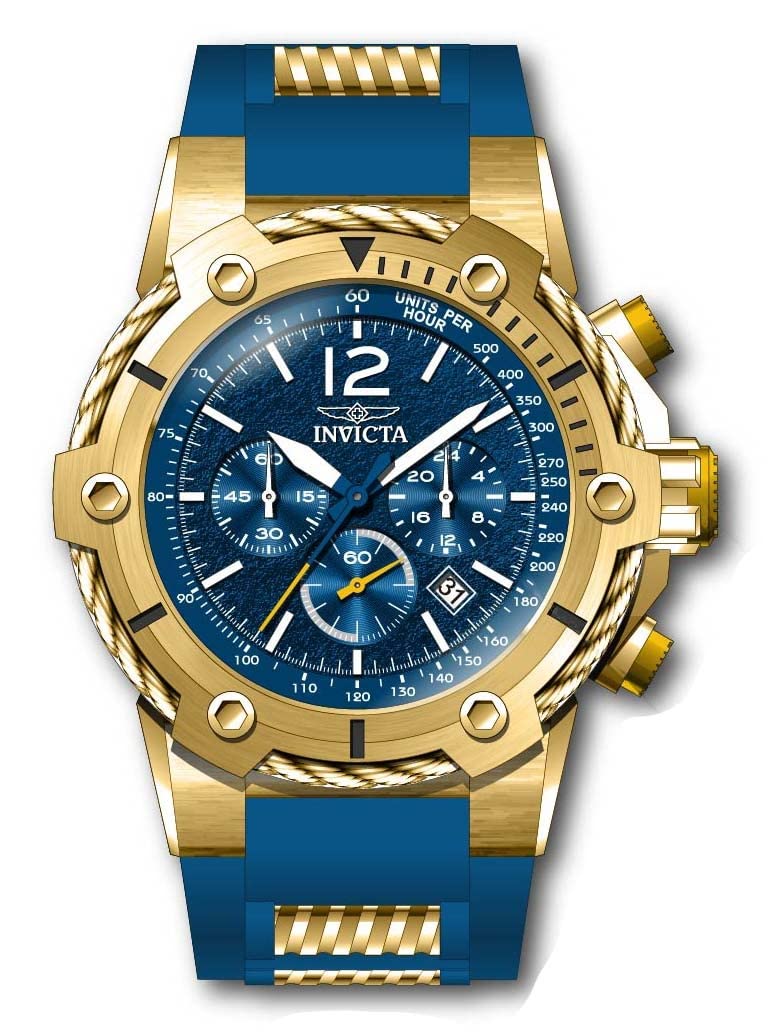 Invicta Men's Bolt 39696 Analog Quartz Watch with Stainless Steel Band - Water Resistant, Durable for Everyday Wear, Sports & Business Occasions