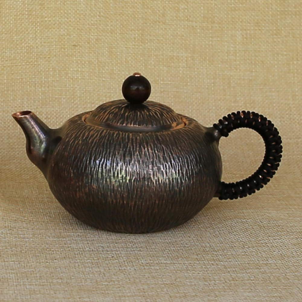 JHSHENGSHI Handmade Copper Coffee Pot & Tea Set - Mini Retro Copper Kettle for Stovetop & Pour Over Brewing - Perfect for Home, Office & Camping Use