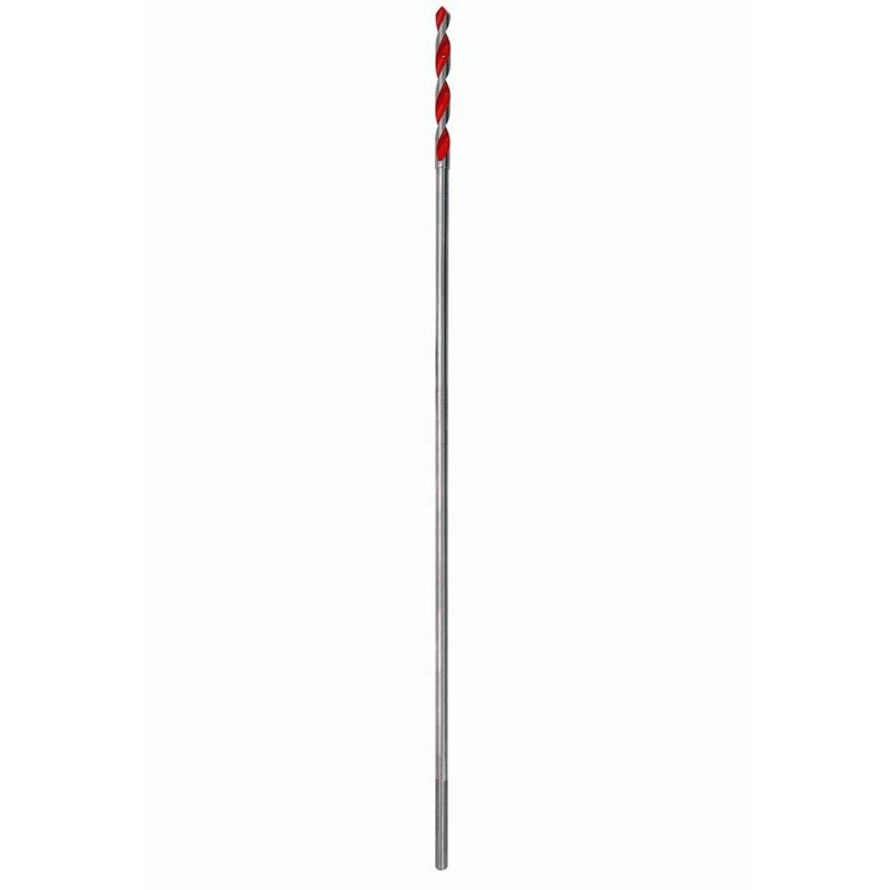 3/8 in. x 18 in. Bellhanger Drill Bit - High Speed Steel Masonry Bit for Electricians & Contractors - Perfect for Drilling Through Wood, Metal & Concrete in Tight Spaces