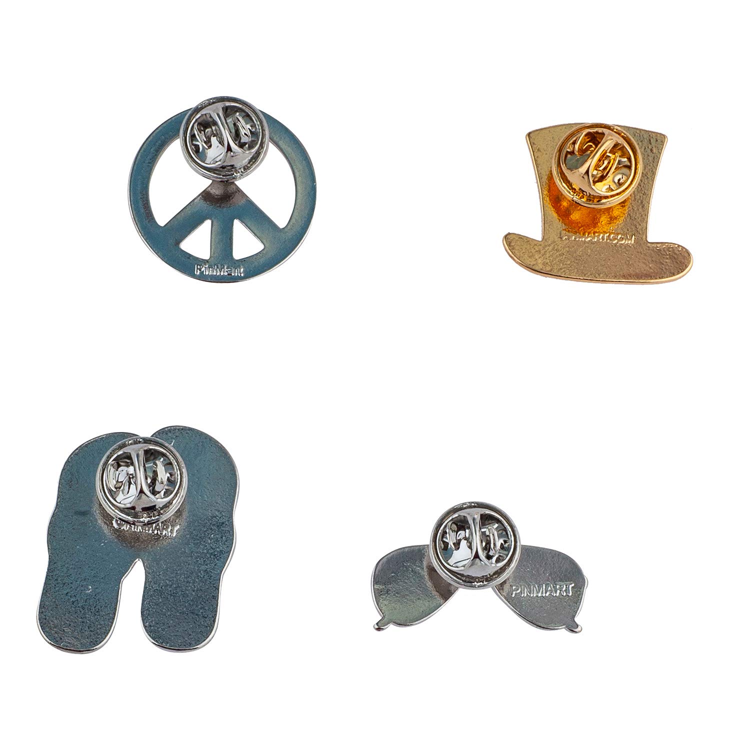 LUX ACCESSORIES Red Blue Peace Sunglasses Hat Slippers USA Set of 4 American Flag Themed Brooch Pin - Perfect for Patriotic Events, Summer Outfits, and Gift Giving