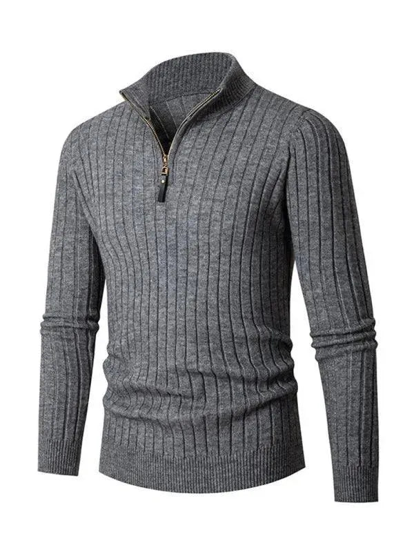 Premium Stretch Men's Turtleneck Sweater - Comfortable Slim Fit Winter Knit Top for Casual Wear & Office Outfits