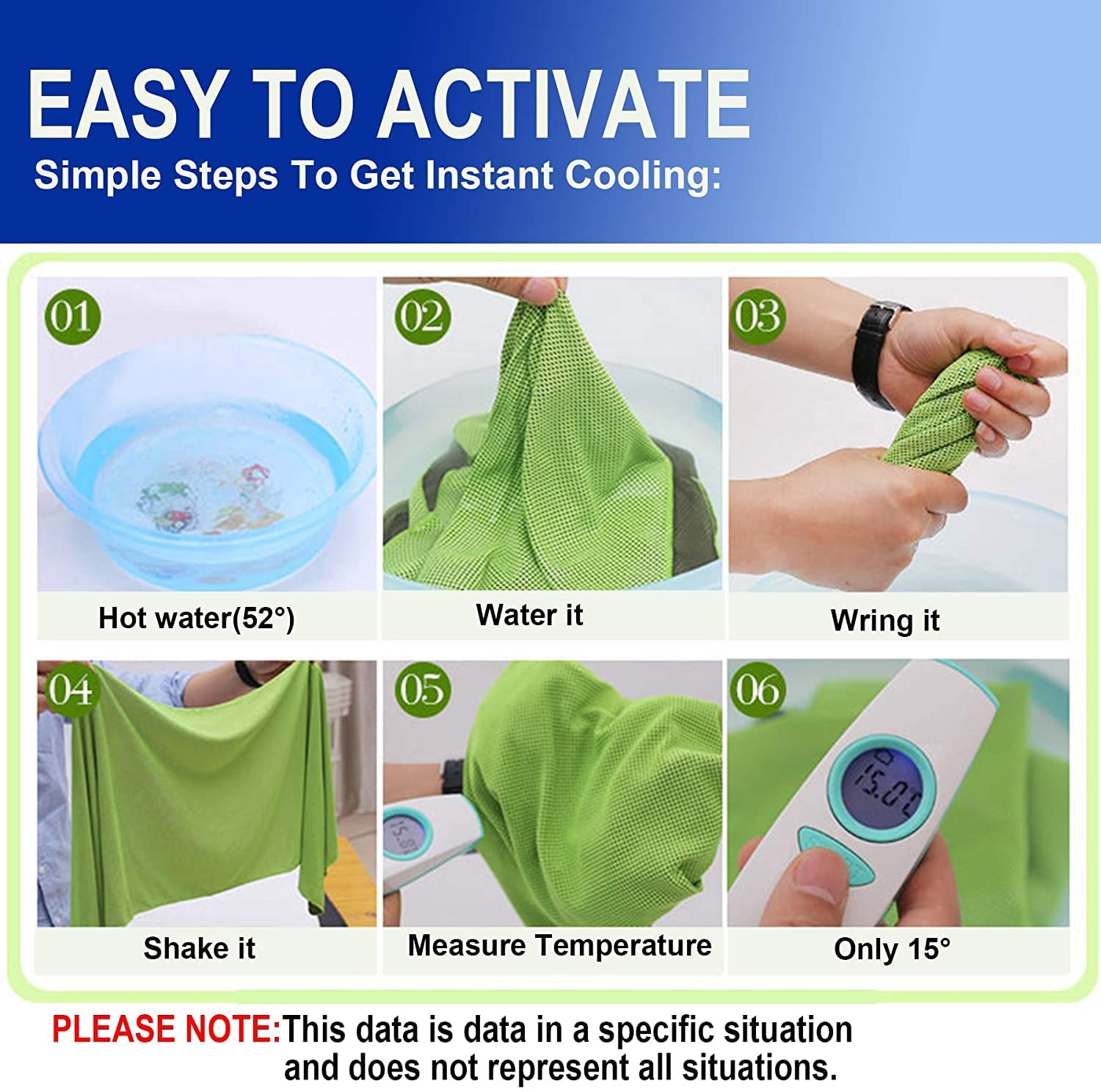 4 Pack Cooling Towel (40