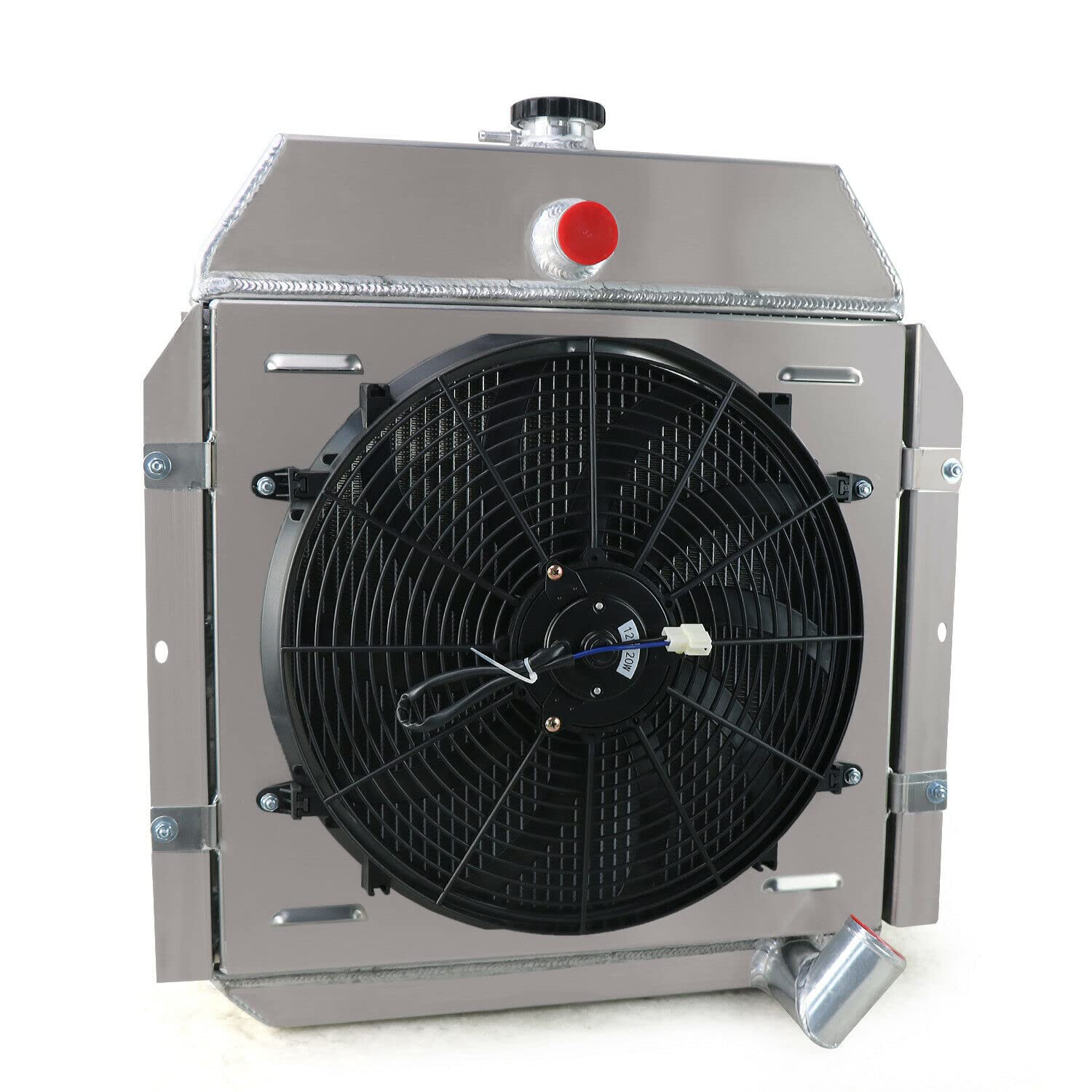 3 Row Radiator Shroud Fan for 1941-1949 International Harvester KB1 KB2 KB3 K1 K2 K3 Truck L6 - Heavy Duty Cooling Solution for Classic Truck Restoration & Off-Road Performance