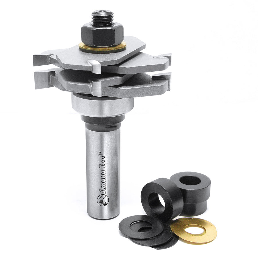 Amana 53600 Quadraset 1/2 Inch Shank Router Bit Set for Woodworking & Cabinetry - Perfect for DIY Projects & Professional Woodworking