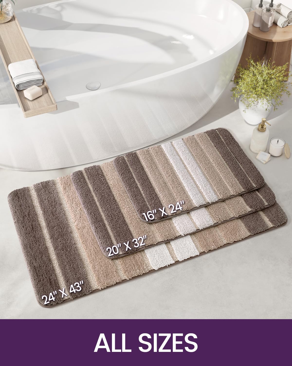 **DEXI Non-Slip Bathroom Rug 20