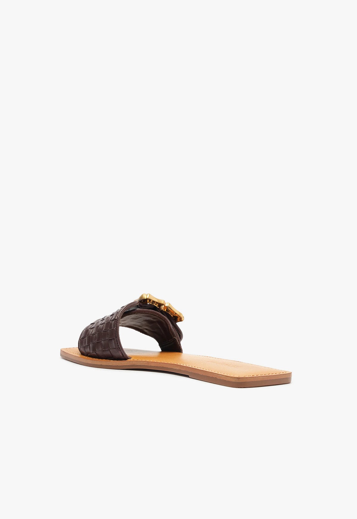 Enola Woven Leather Sandals for Women - Comfortable Summer Slide Sandals with Adjustable Straps | Perfect for Beach, Vacation & Casual Outfits