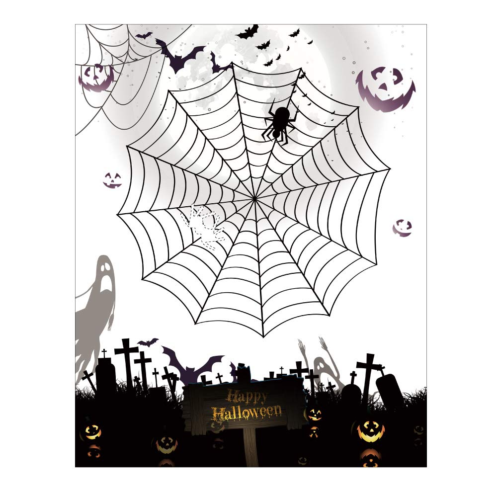 KnF Supplies Pin the Spider on the Web Halloween Game for Kids - Fun Halloween Party Activity & Classroom Game for Children