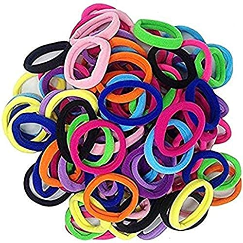 Vibrant Neon Hair Bands for Women & Girls - Soft Stretch Cotton Hair Ties (Pack of 24) - Perfect for Workouts, School, and Everyday Styling