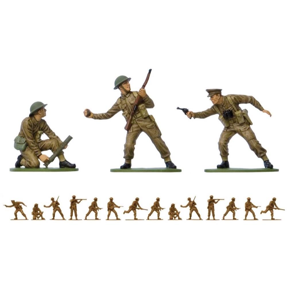 Airfix A02718V 1/32 Scale WWII British Infantry Soldiers Model Kit - Highly Detailed Military Figures for Collectors & Diorama Building | Perfect for Historical Displays & Wargaming Scenes