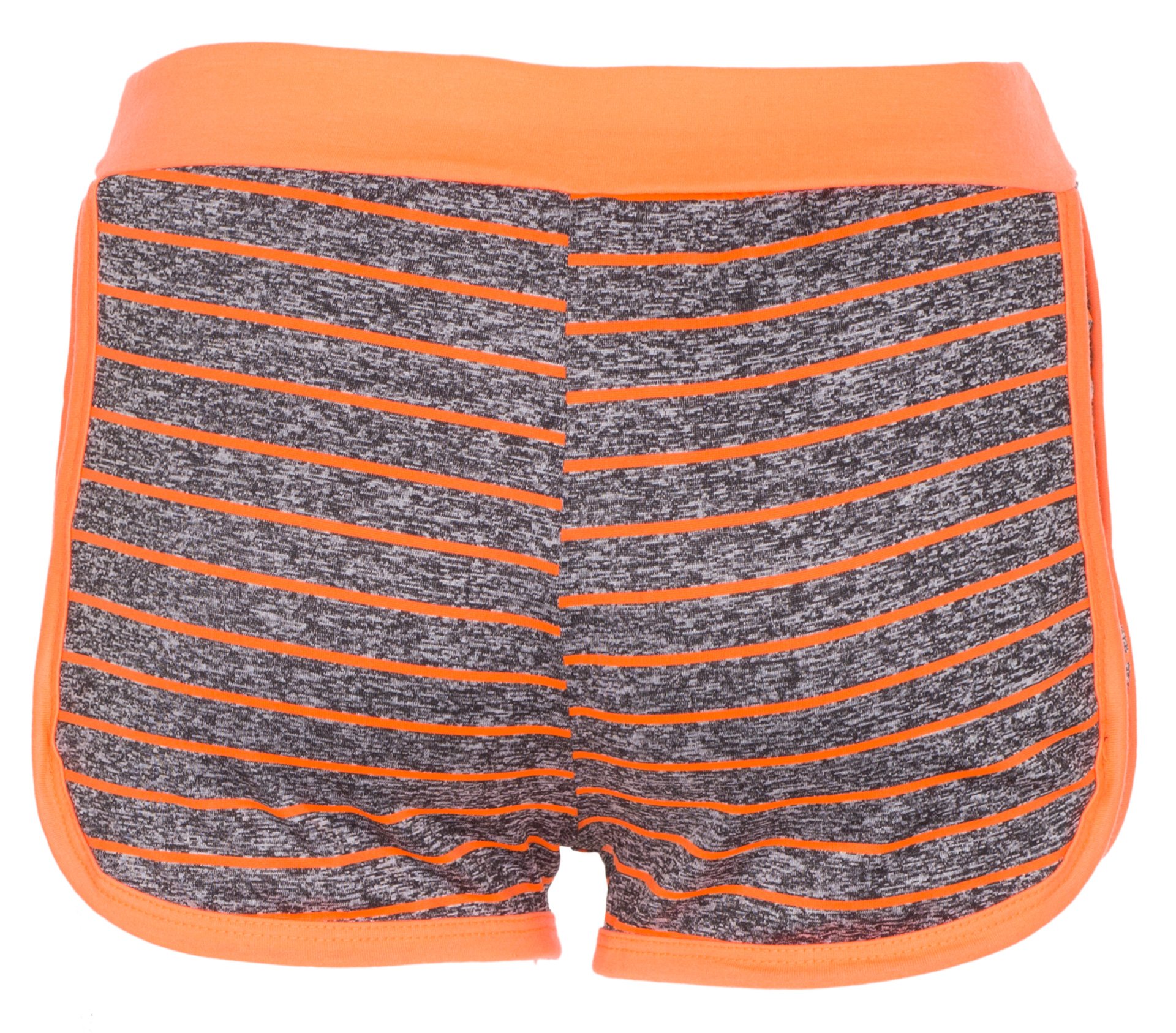 NOROZE Women's Line Fleck Hot Pants - High Waisted Athletic Shorts for Yoga, Running & Gym Workouts - Breathable Activewear for Summer Sports & Casual Wear