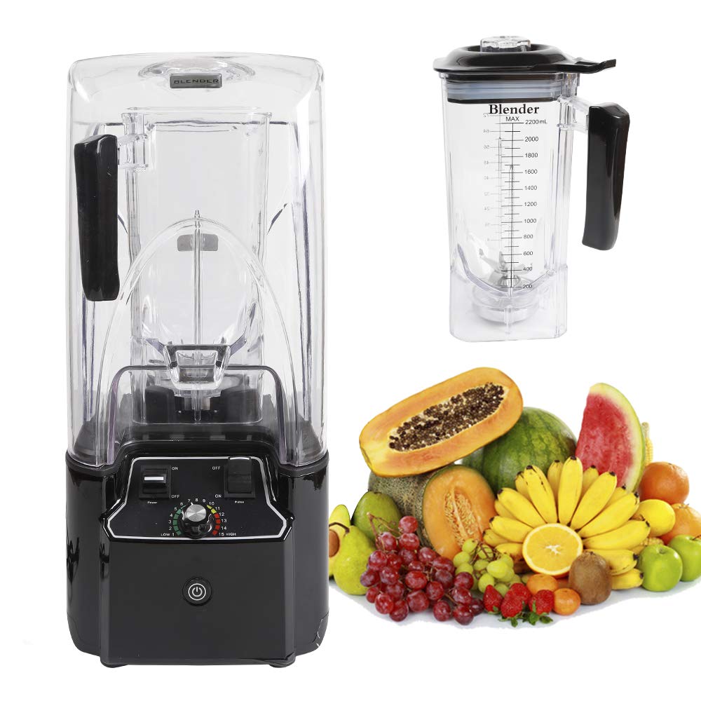 2000W Commercial Smoothie Blender - 70oz High-Power Silent Juicer Mixer for Shakes, Nut Butters, Milk & Smoothies - Multifunction Kitchen Appliance for Home & Restaurant Use - Perfect for Healthy Drinks, Protein Shakes & Food Prep