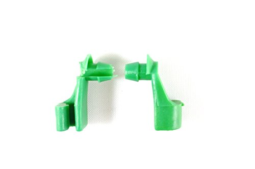 PT Auto Warehouse CPA3455-TG - 2 Pack Green Tailgate Handle Rod Retainer Clips - Replacement for #88981030 - Perfect for Truck Tailgate Repair & Maintenance