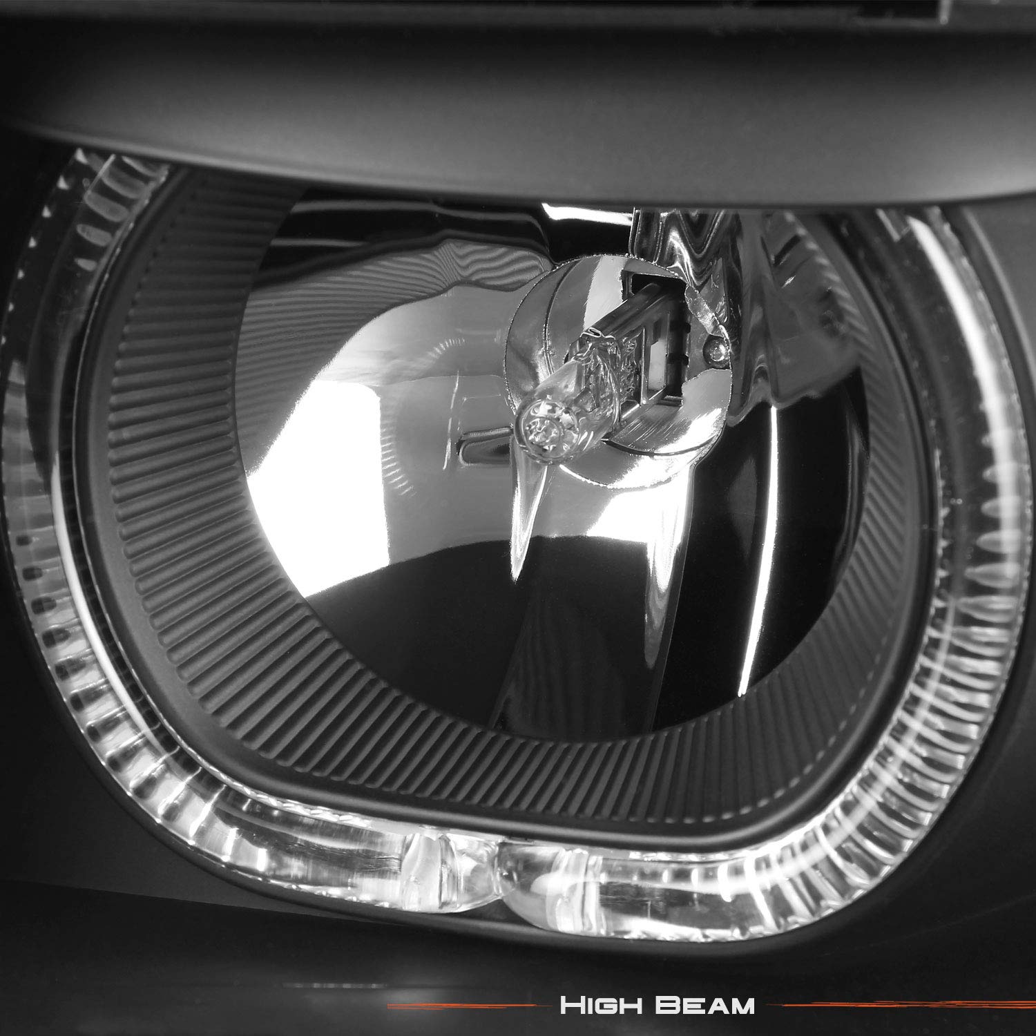 AKKON 4-Piece LED Headlight Kit for 2002-2006 Chevy Avalanche - Dual Halo Projector Headlights & Bumper Corner Lights | Improved Night Visibility & Stylish Upgrade for Off-Roading, City Driving & Custom Truck Mods