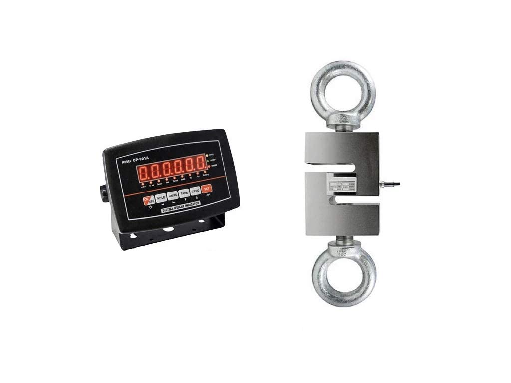 SellEton SL-926 Digital Hanging Scale with LED Display - 100 lb Capacity, 0.01lb Precision - Heavy Duty Crane Scale for Tension & Compression Measurement - Perfect for Shipping, Logistics, Warehouse and Industrial Applications