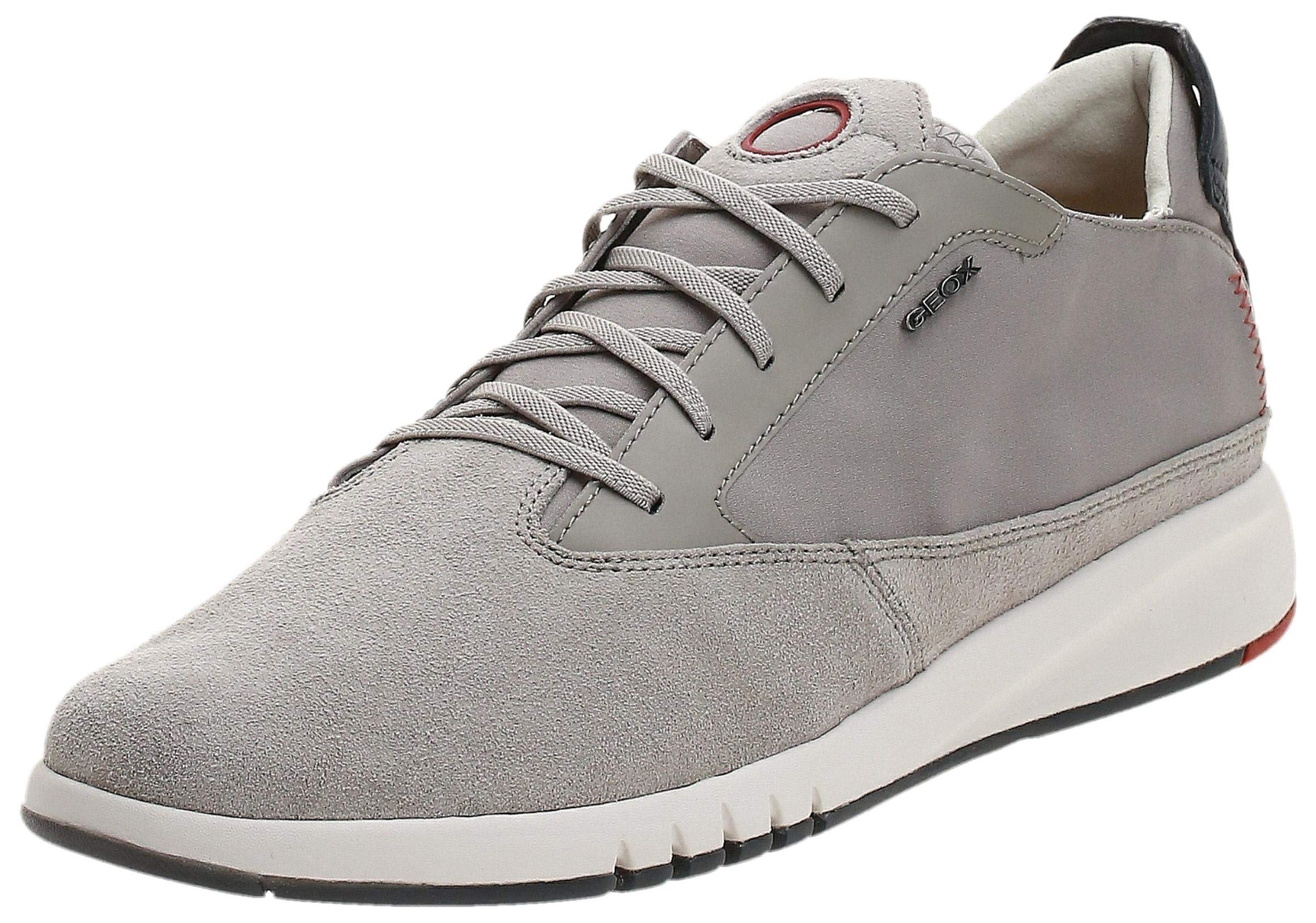 Geox Men's Breathable Sneakers - Lightweight Walking Shoes for Men | Comfortable Casual & Athletic Footwear for Running, Gym, and Everyday Wear
