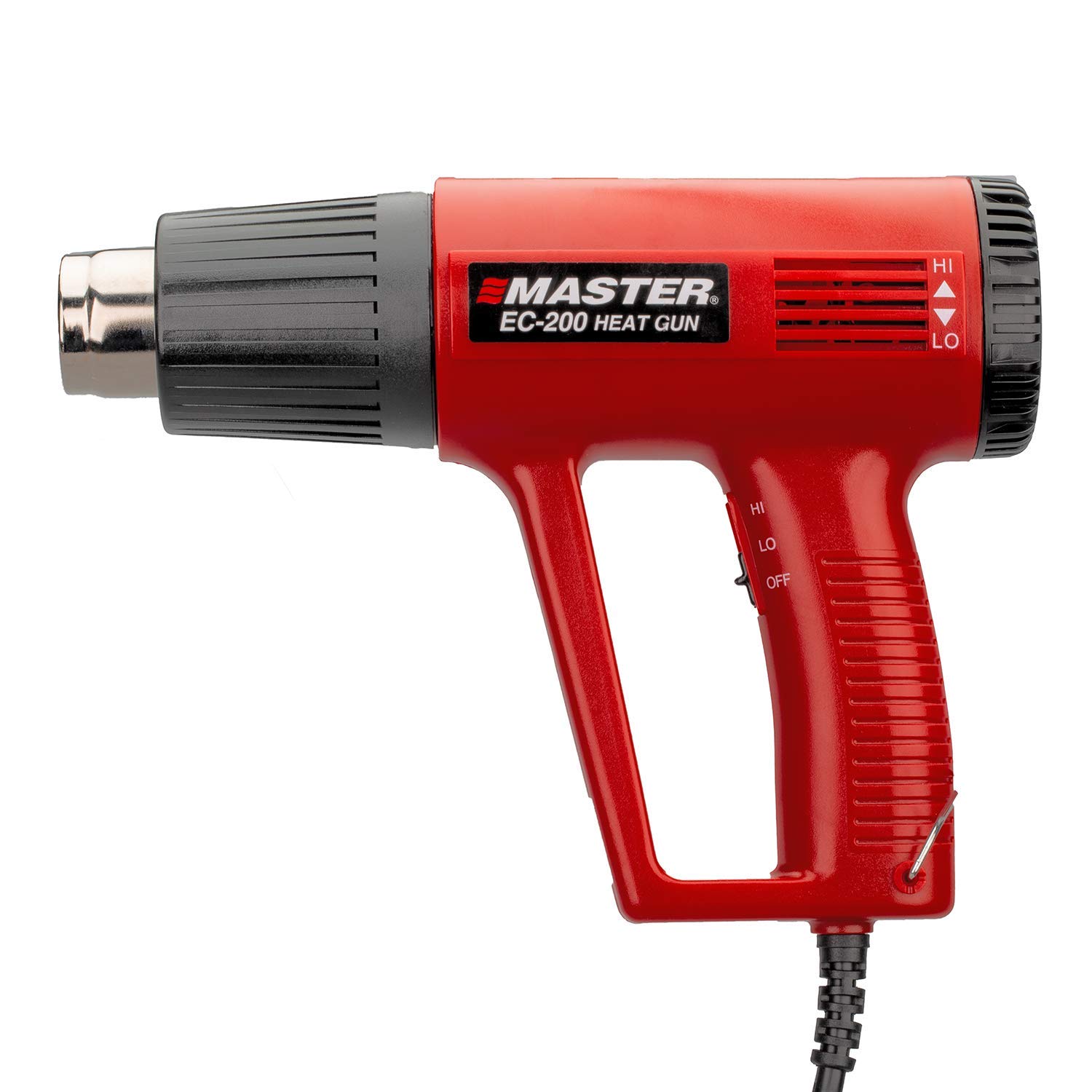 Master Appliance EC-200 Variable Temperature Heat Gun 120V, 10 Amps, 1200W Hot Air Gun for Shrink Wrap, Wire Connectors, Shrink Tubing, Crafts & Paint Stripping - Perfect for DIY Projects, Home Repairs and Professional Use