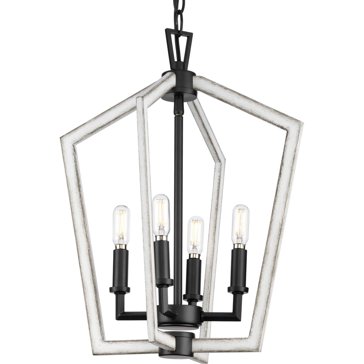 Galloway Collection 18-Inch 4-Light Chandelier - Elegant Ceiling Lighting Fixture for Dining Room, Bedroom, or Living Room Decor