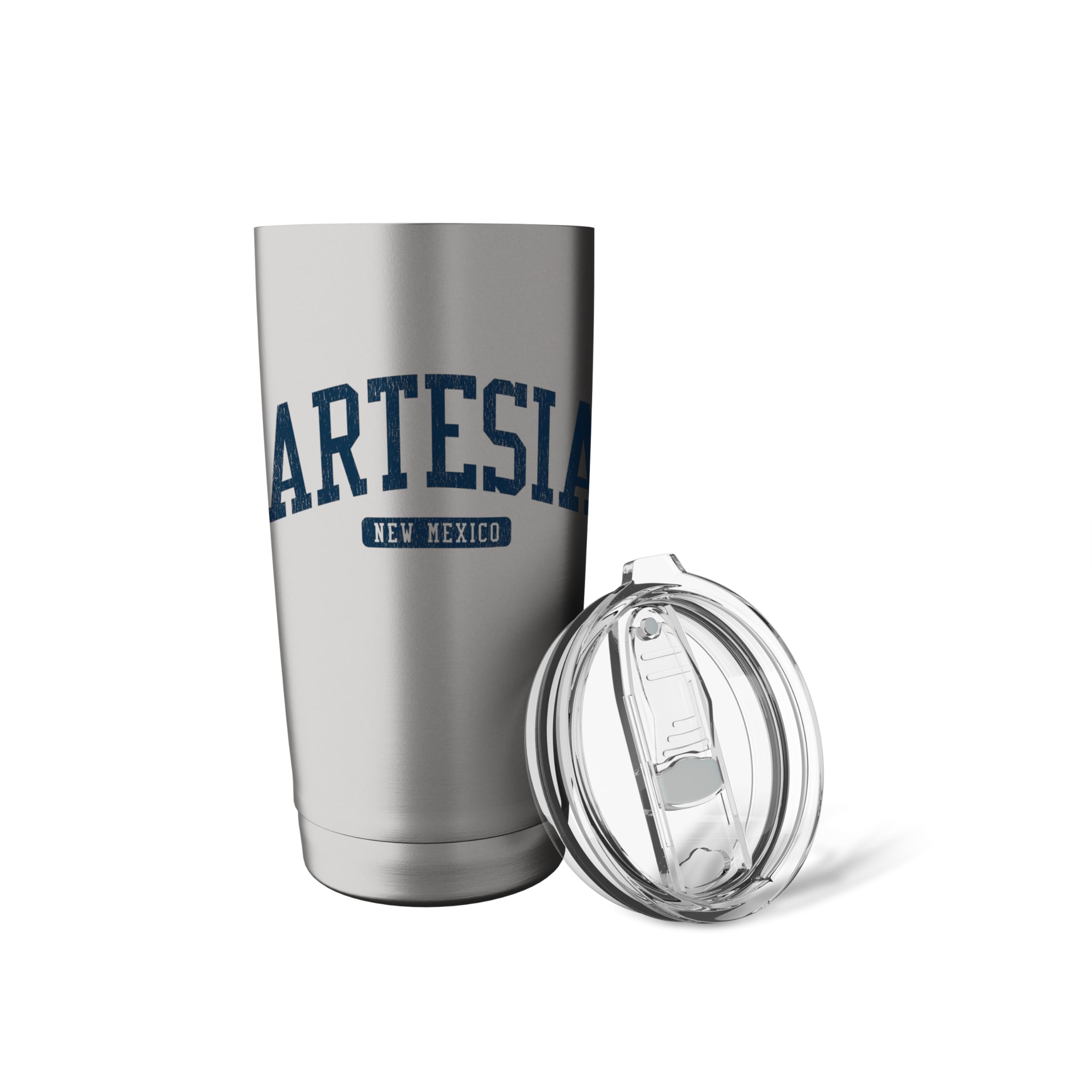 Artesia New Mexico NM College University Style Blue Stainless Steel Insulated Tumbler - 20oz Vacuum Insulated Travel Mug for Hot & Cold Drinks - Perfect for Campus, Office, and Outdoor Adventures