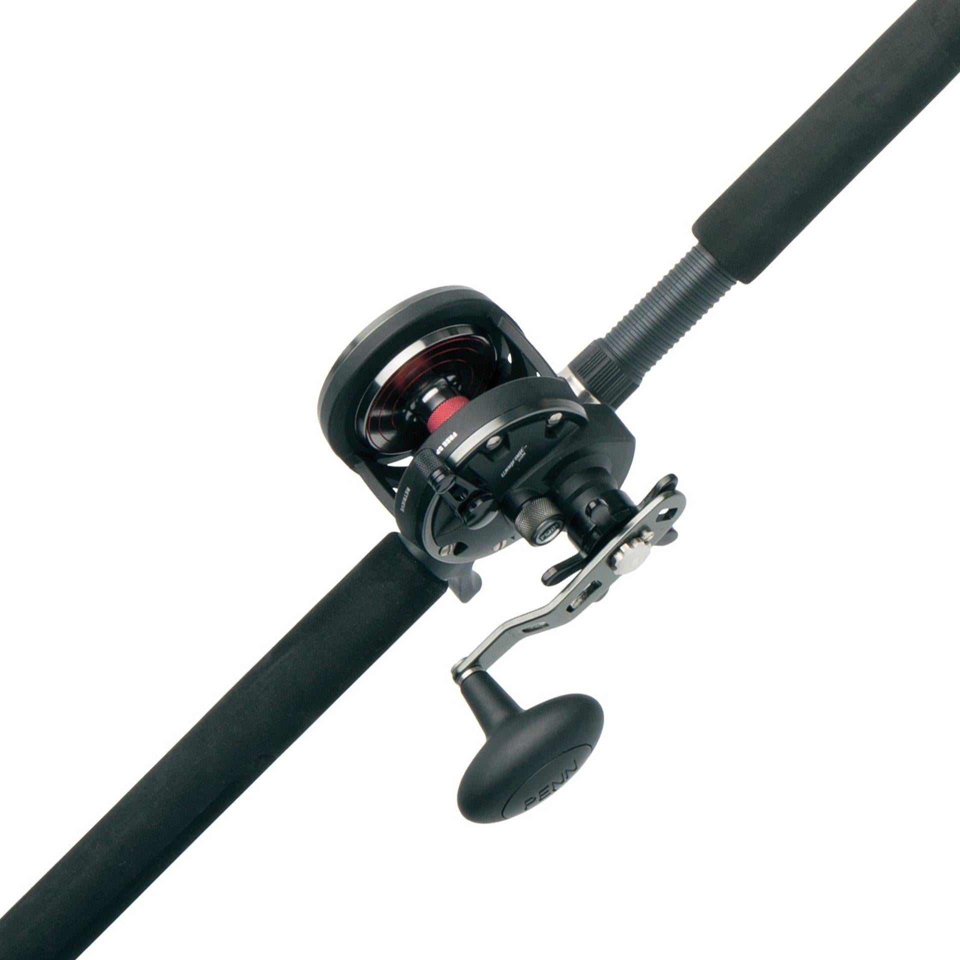 Penn Warfare Star Drag Conventional Fishing Combos - Saltwater & Freshwater Fishing Rod and Reel Combo for Surf, Pier, and Offshore Angling