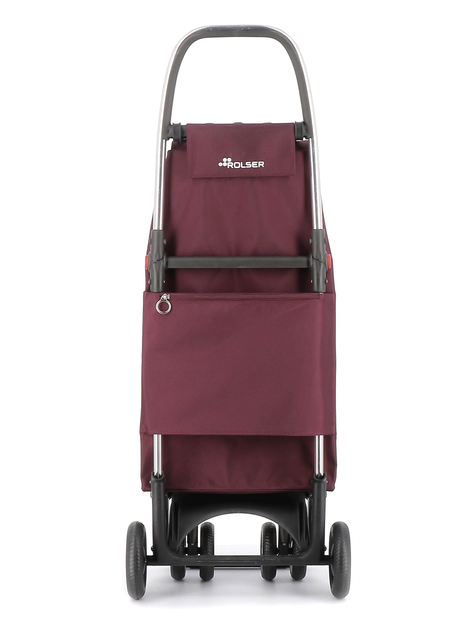 Rolser I Max MF 4 Wheel Foldable Shopping Cart with 2 Swivel Wheels - Lightweight Grocery Trolley for Supermarket, Shopping Mall & Outdoor Market Use