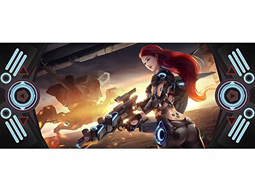 Cyborge Uprising 6FT Gaming Play Mat - Premium Table Mat for Card Games, Board Games & Role Playing | Perfect for MTG, Yu-Gi-Oh!, D&D & Home Decor | Non-Slip Surface & Durable HCD Supplies