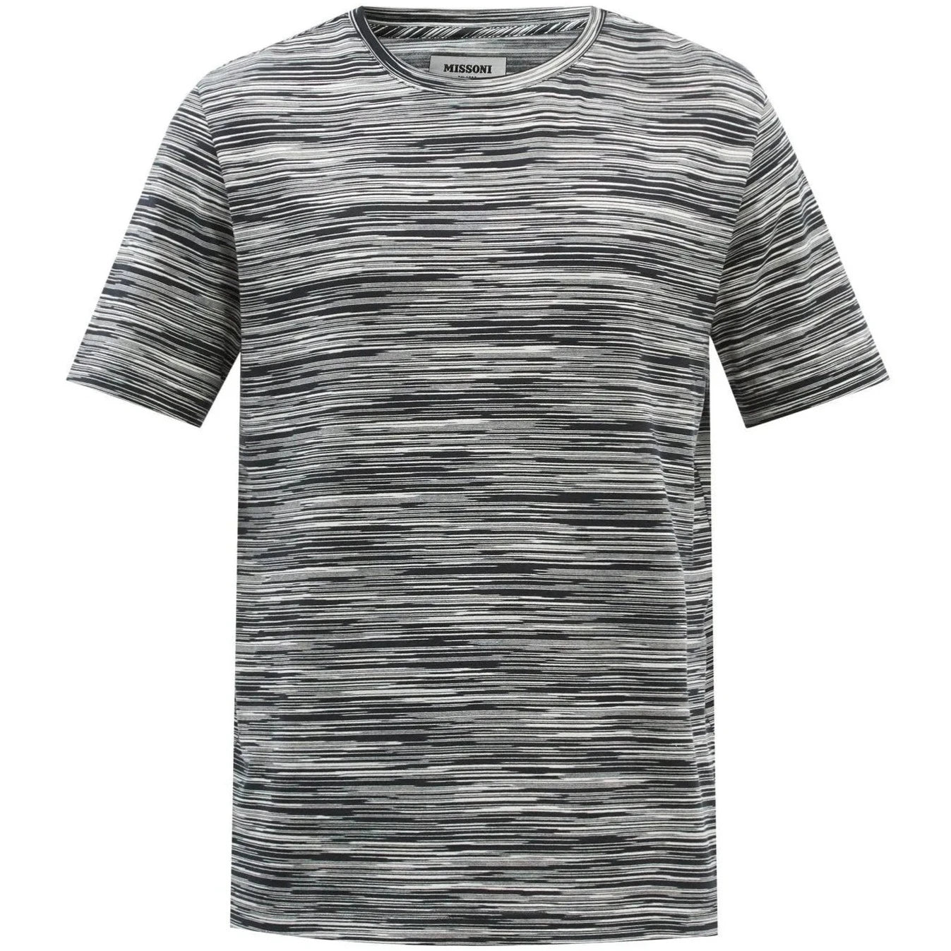 Missoni Black Stripe T-Shirt for Women | Fashionable Cotton Crewneck Tee | Perfect for Casual Wear, Layering & Everyday Outfits