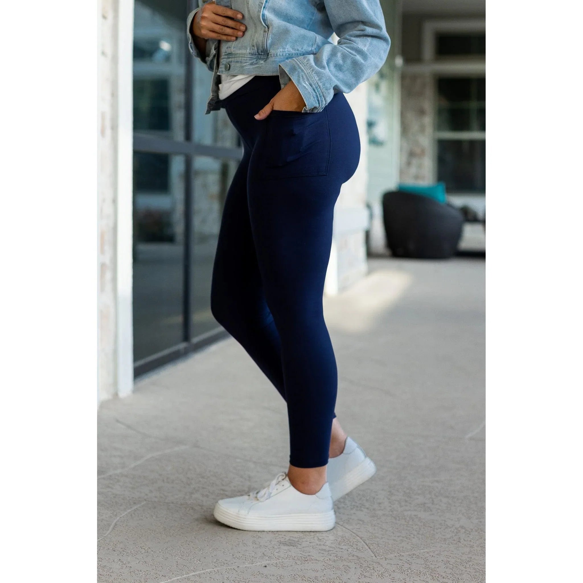 PREORDER: Women's High-Waisted Capri Yoga Leggings with Side Pockets - 9 Color Options for Workout, Running & Casual Wear