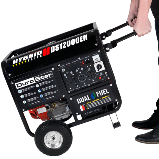 Durostar DS12000EH 9500W/12000W Dual Fuel Portable Generator with Electric Start - Ideal for Home Backup Power, Camping & Emergency Use