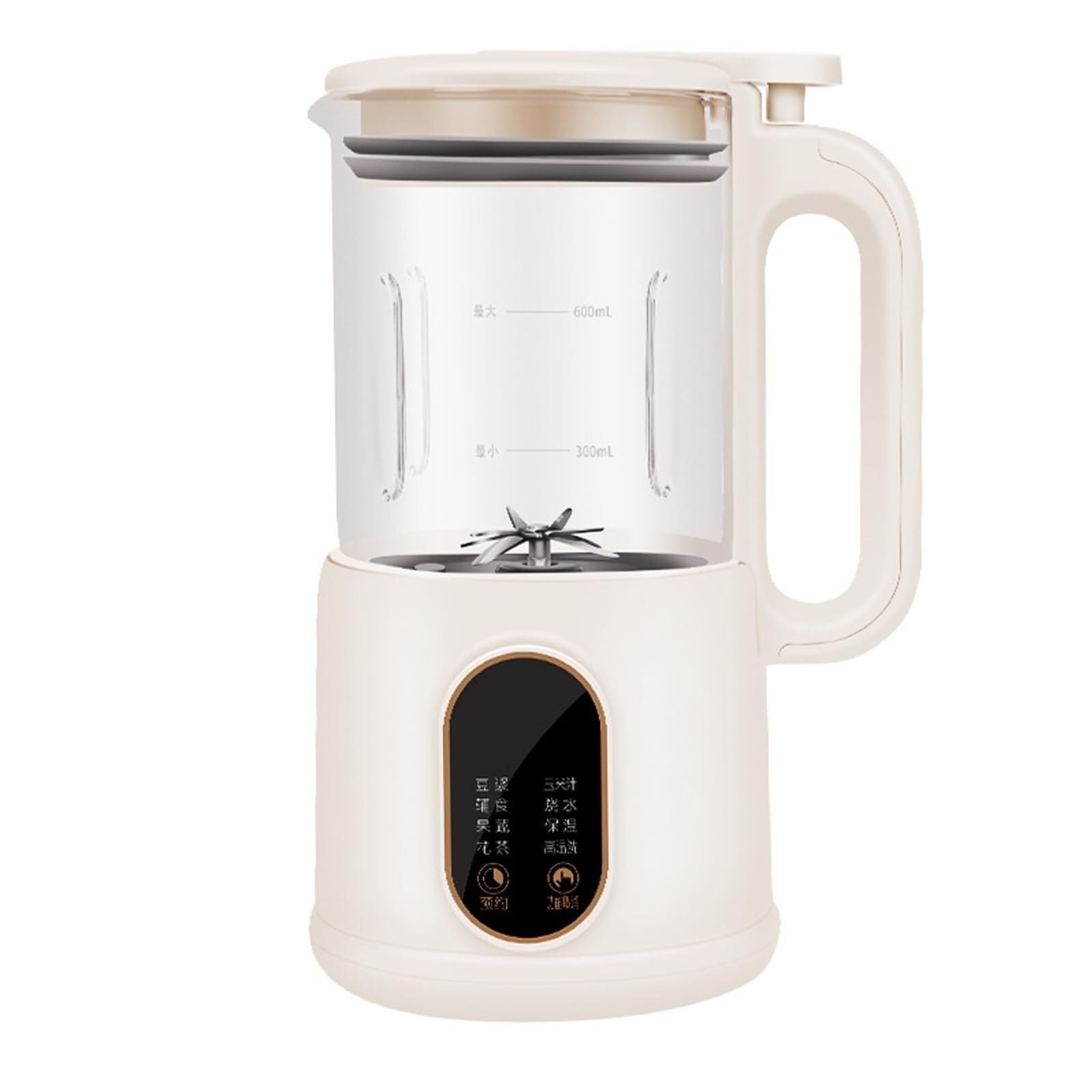 8-in-1 Mini Soy Milk Maker Machine - Automatic Nut Milk Maker & Electric Juice Blender with Self-Cleaning, 12H Preset Timer - Perfect for Homemade Soy Milk, Almond Milk & Smoothies in Kitchen