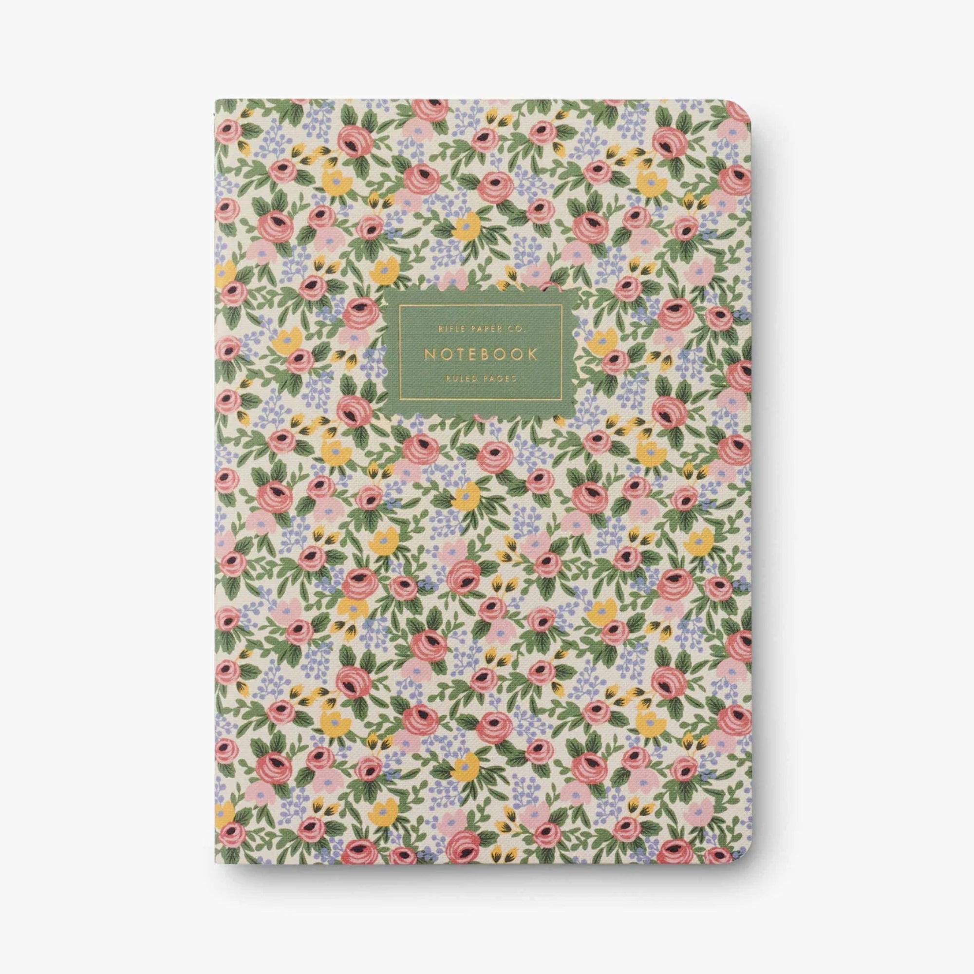 Premium Rose Pattern Notebook Set of 3 - A5 Lined Journal for Women, Students & Office Use - Floral Writing Notebooks for School, Work & Gift Giving