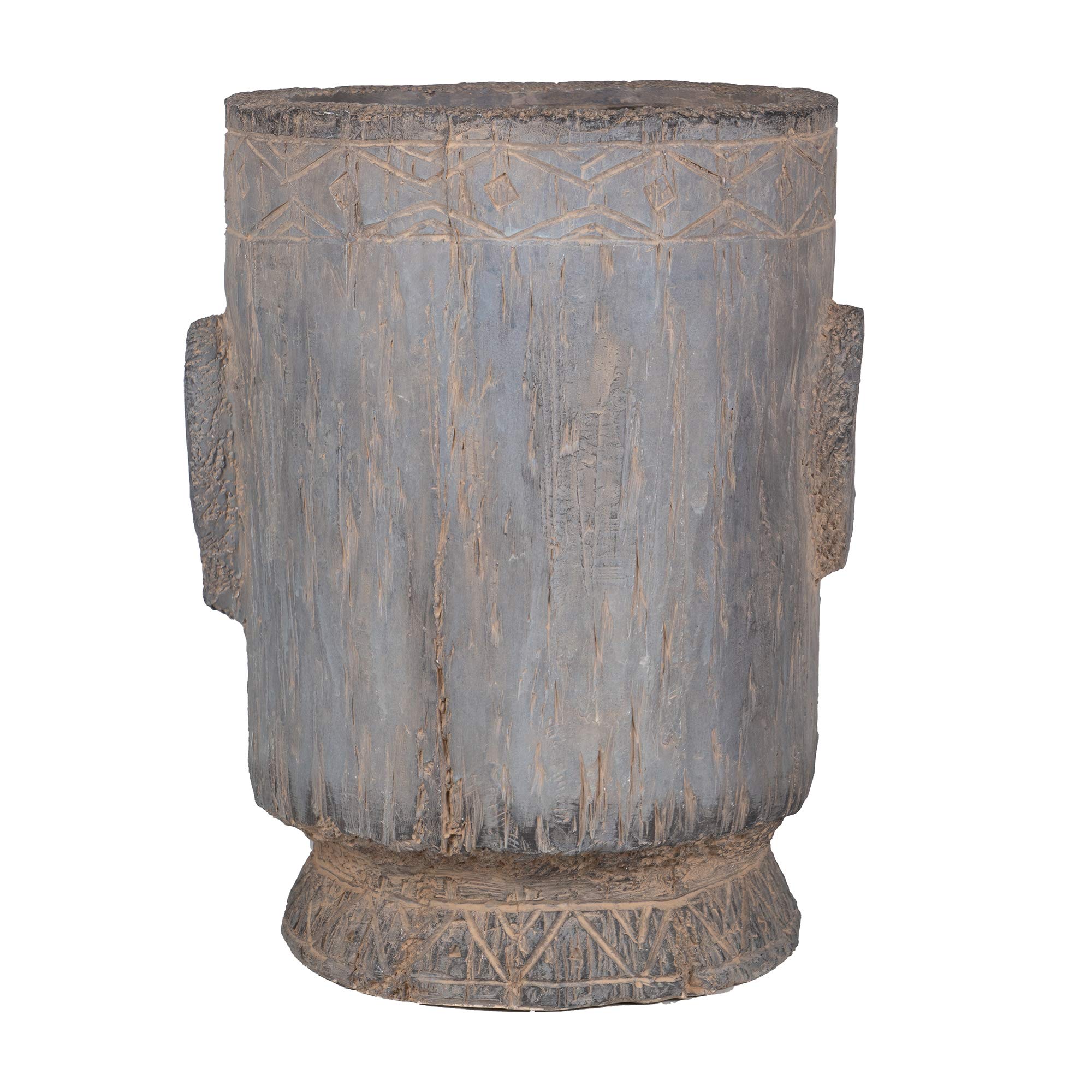 A&B Home Easter Island Statue Outdoor Planter - 17 Inch Gray Face Planter Vase for Garden, Patio & Home Decor - Perfect for Succulents, Flowers & Indoor/Outdoor Plants
