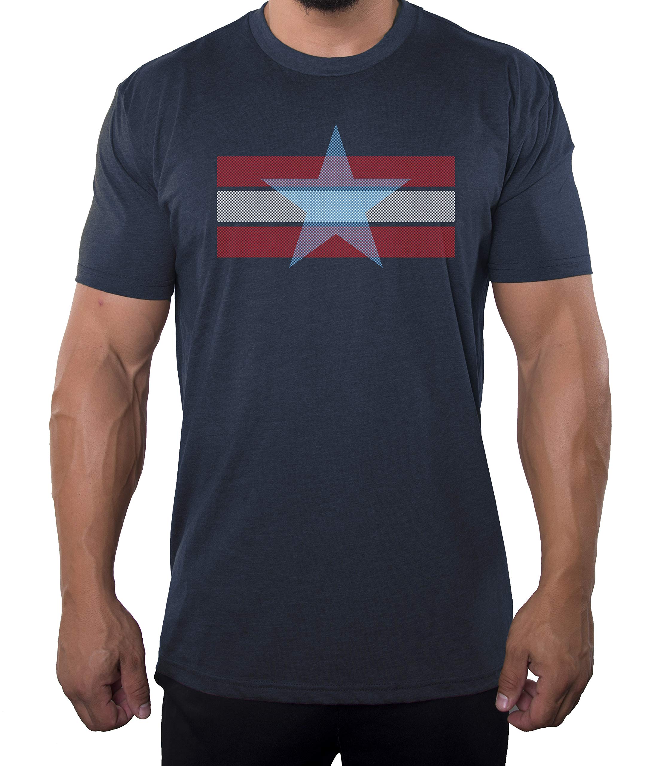 Men's Patriotic Stars and Stripes 4th of July Graphic T-Shirt - American Flag Independence Day Tee for BBQ, Fireworks & Summer Celebrations