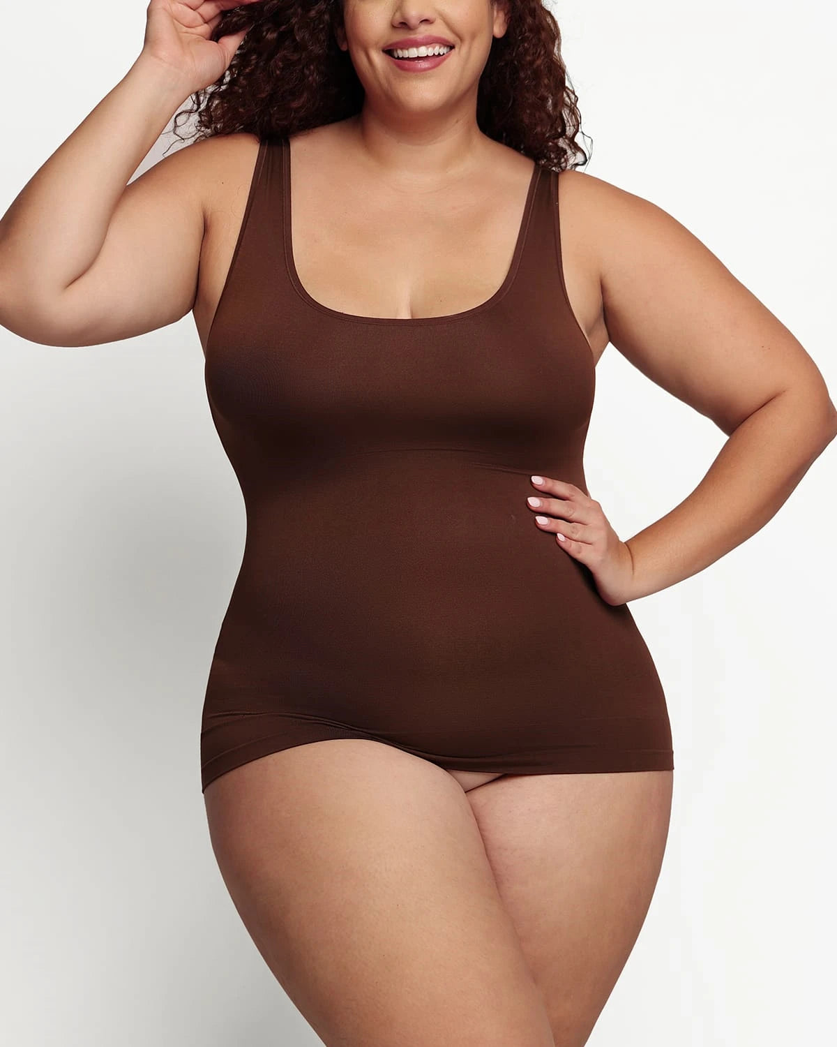 Essentials 2-Way Shaping Tank Top for Women - Slimming & Supportive Workout Shirt for Yoga, Gym & Everyday Wear
