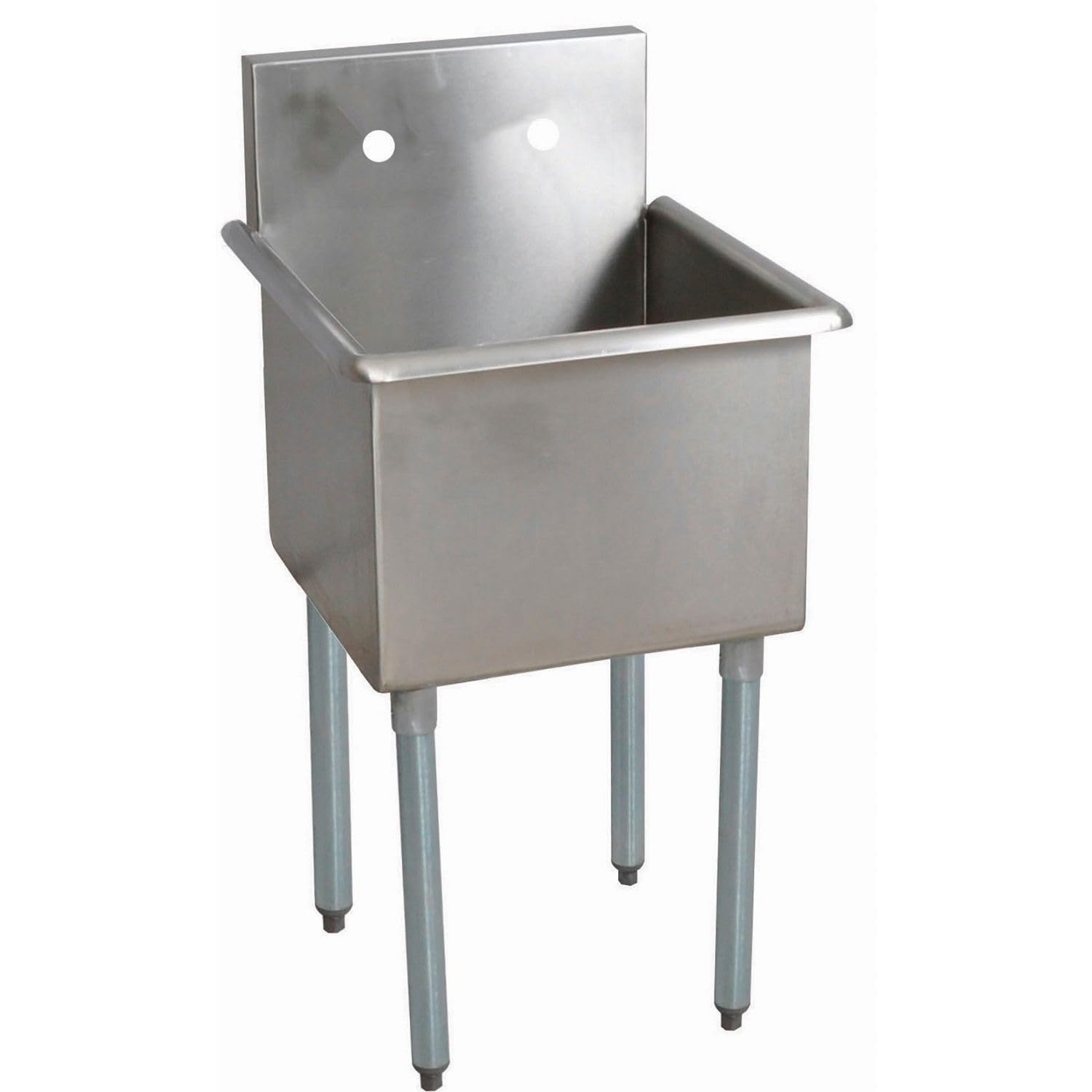 1-Compartment Budget Sink 24x24x14 Deep with Galvanized Legs - Perfect for Commercial Kitchens, Food Trucks & Outdoor Cooking Stations